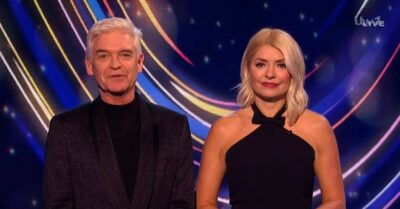Holly Willoughby and Phillip Schofield in Dancing On Ice Tonight