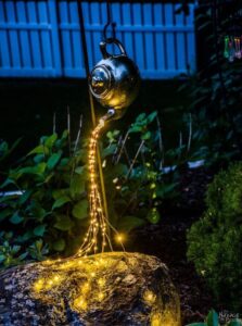 teapot lights for the moon garden 