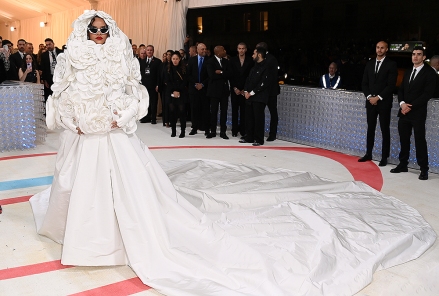 Rihanna The Metropolitan Museum of Art's Costume Institute Benefit, celebrating the opening of the exhibition Karl Lagerfeld: A Line of Beauty, Arrivals, New York, USA - 01 May 2023